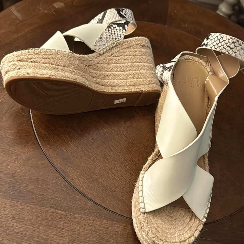 Marc Fisher 8 Medium  espadrille wedge’s NEW